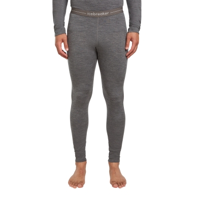 Icebreaker Unterwäsche Thermo-Leggings 260 Tech enganliegend (Merinowolle) - grau Herren